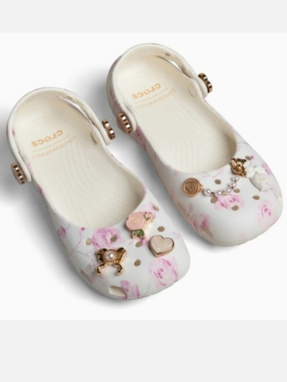 NWT loveshackfancy x crocs Classic Ballet Flat - Picture 4 of 9